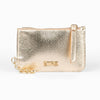 Mia Card Holder - Gold, Metallic Faux Leather: One-size