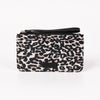 Passport Holder Clutch Wallet - Cream Leopard Print, Nylon: One-size