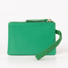 Iris Wristlet Purse - Green, Nylon/PU: One-size