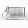 Scout Wristlet Purse - Silver, Metallic Faux Leather: One-size