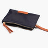 Iris Wristlet Purse - Navy Blue, Nylon/PU: One-size