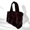 Chocolate Faux Fur Tote Bag