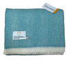 Recycled Wool throw - Turquoise blue