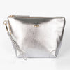 Sylvie Vanity Bag - Silver, Metallic Faux Leather: One-size