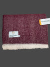 Recycled Wool throw - Burgundy