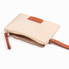 Iris Wristlet Purse - Cream, Nylon/PU: One-size
