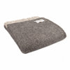 Throw Herringbone Design in Charcoal