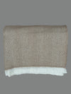 Recycled Wool throw - Light Taupe