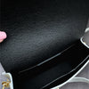 Compact handbag in grained Italian leather-Navy
