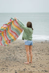 Throw. Stripe. Rainbow Stripe Throw