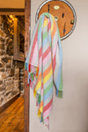 Throw. Stripe. Rainbow Stripe Throw