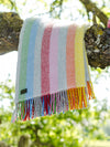 Throw. Stripe. Rainbow Stripe Throw