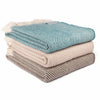 Recycled Wool throw - Light Taupe