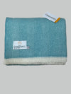 Recycled Wool throw - Turquoise blue